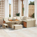 Tuinbankenset 12 st 12-Aantal zitplaatsen Beige en Crème