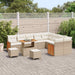 Tuinbankenset 12 st 12-Aantal zitplaatsen Beige en Crème