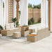 Tuinbankenset 8 st 7-Aantal zitplaatsen Beige en Crème