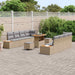 Tuinbankenset 11 st 10-Aantal zitplaatsen Beige en Licht Grijs