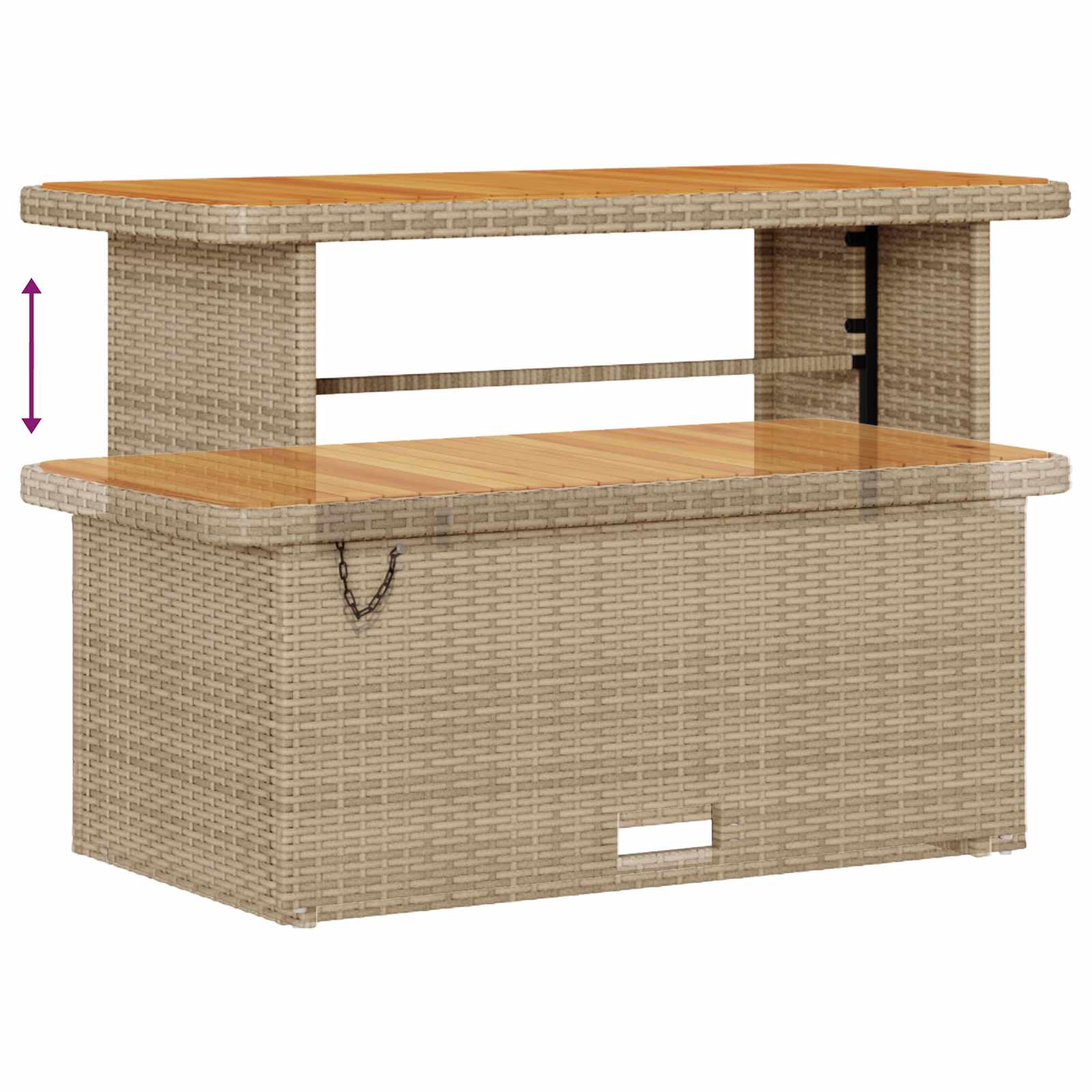 Tuinbankenset 10 st 9-Aantal zitplaatsen Beige en Licht Grijs