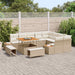 Tuinbankenset 12 st 11-Aantal zitplaatsen Beige en Crème