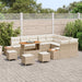 Tuinbankenset 13 st 12-Aantal zitplaatsen Beige en Crème