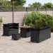 Tuin Sofa Set 8 st 5-Aantal zitplaatsen Zwart poly rattan