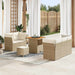 Tuin Sofa Set 8 st 5-Aantal zitplaatsen Beige en Crème
