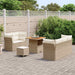 Tuin Sofa Set 8 st 5-Aantal zitplaatsen Beige en Crème
