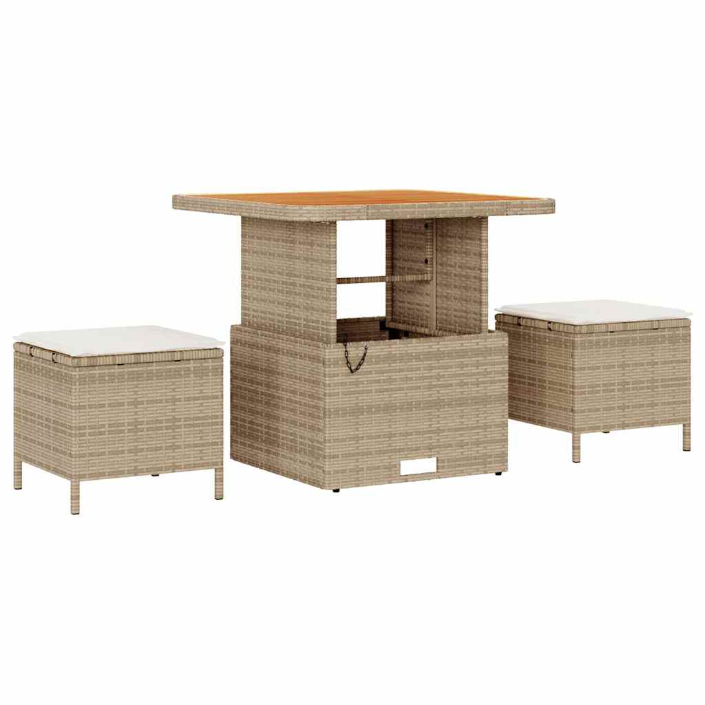 Tuin Sofa Set 8 st 5-Aantal zitplaatsen Beige en Crème