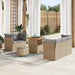 Tuin Sofa Set 8 st 5-Aantal zitplaatsen Beige en Licht Grijs