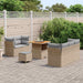 Tuin Sofa Set 8 st 5-Aantal zitplaatsen Beige en Licht Grijs