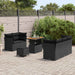 Tuin Sofa Set 8 st 5-Aantal zitplaatsen Zwart poly rattan
