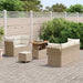 Tuin Sofa Set 8 st 5-Aantal zitplaatsen Beige en Crème