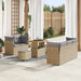 Tuin Sofa Set 8 st 5-Aantal zitplaatsen Beige en Licht Grijs