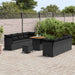 Tuin Sofa Set 11 st 8-Aantal zitplaatsen Zwart poly rattan