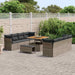 Tuin Sofa Set 11 st 8-Aantal zitplaatsen Grijs poly rattan