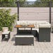 Tuin Sofa Set 8 st 5-Aantal zitplaatsen Zwart en Crème