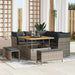 Tuin Sofa Set 8 st 5-Aantal zitplaatsen Grijs poly rattan