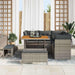 Tuin Sofa Set 8 st 5-Aantal zitplaatsen Grijs poly rattan