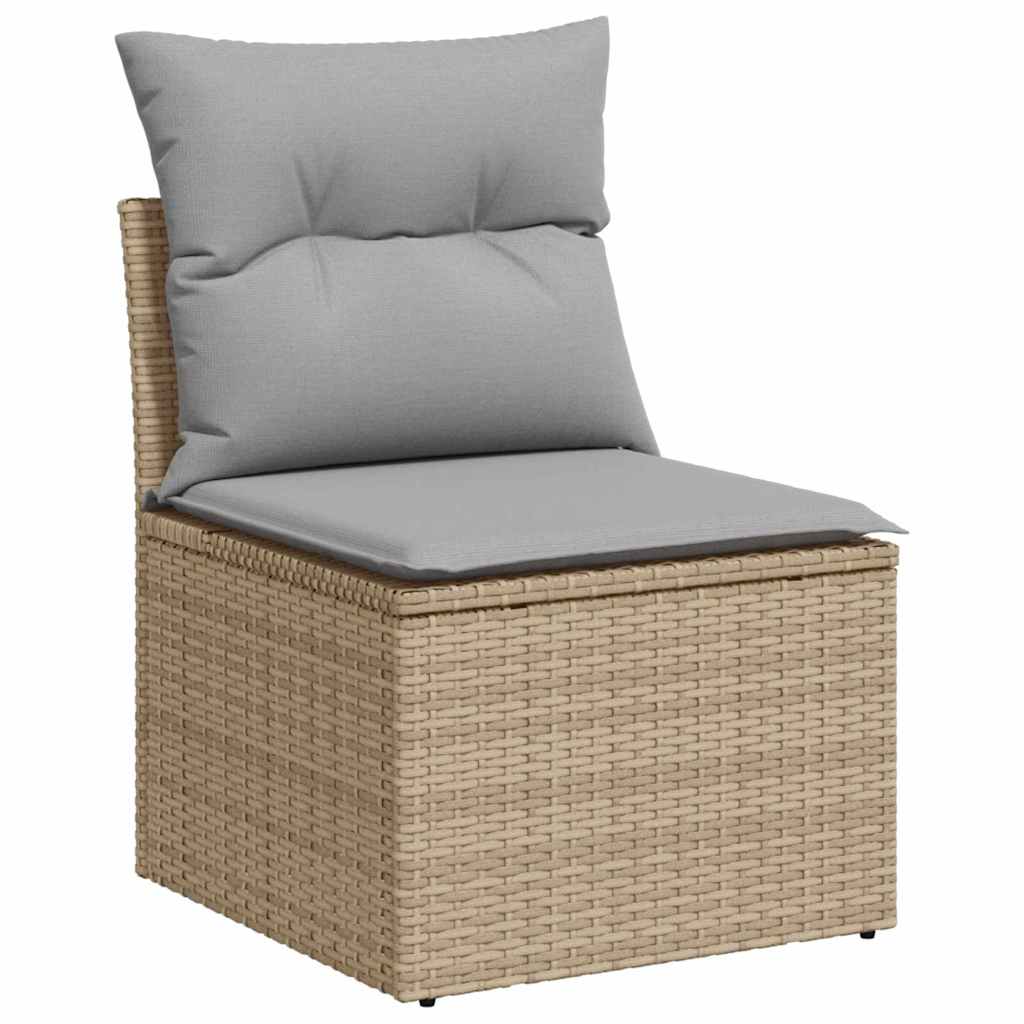 Tuin Sofa Set 8 st 5-Aantal zitplaatsen Beige en Licht Grijs