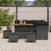 Tuin Sofa Set 9 st 5-Aantal zitplaatsen Zwart poly rattan