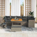 Tuin Sofa Set 9 st 6-Aantal zitplaatsen Grijs