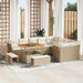 Tuin Sofa Set 12 st 9-Aantal zitplaatsen Beige en Crème