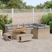 Tuin Sofa Set 12 st 9-Aantal zitplaatsen Beige en Licht Grijs