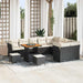 Tuin Sofa Set 12 st 9-Aantal zitplaatsen Zwart en Crème