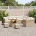 Tuin Sofa Set 12 st 9-Aantal zitplaatsen Beige en Crème