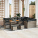 Tuin Sofa Set 13 st 9-Aantal zitplaatsen Grijs poly rattan