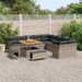 Tuin Sofa Set 13 st Grijs poly rattan