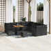 Tuin Sofa Set 13 st Zwart poly rattan