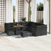 Tuin Sofa Set 13 st Zwart poly rattan