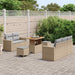 Tuin Sofa Set 8 st 5-Aantal zitplaatsen Beige en Licht Grijs