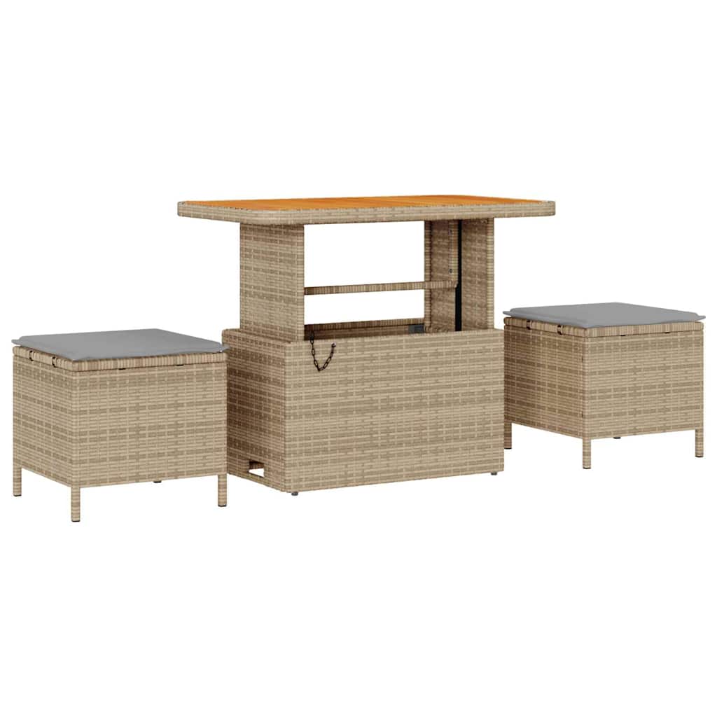 Tuin Sofa Set 9 st 6-Aantal zitplaatsen Zwart en Licht Grijs