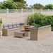 Tuinbankenset 12 st 12-Aantal zitplaatsen Beige en Licht Grijs