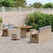 Tuinbankenset 10 st Beige en Licht Grijs poly rattan