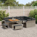 Tuinbankenset 12 st 11-Aantal zitplaatsen Grijs poly rattan