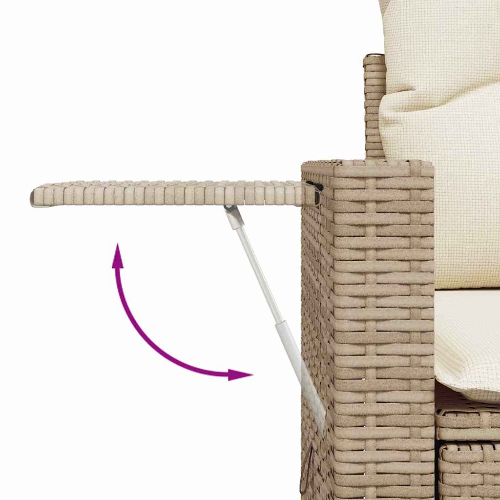 Tuinbankenset 12 st 11-Aantal zitplaatsen Beige en Crème