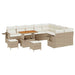 Tuinbankenset 12 st 11-Aantal zitplaatsen Beige en Crème