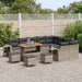 Tuinbankenset 13 st 12-Aantal zitplaatsen Grijs poly rattan