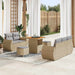 Tuin Sofa Set 8 st 5-Aantal zitplaatsen Beige en Licht Grijs