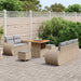 Tuin Sofa Set 8 st 5-Aantal zitplaatsen Beige en Licht Grijs
