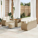 Tuin Sofa Set 8 st 5-Aantal zitplaatsen Beige en Crème