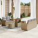 Tuin Sofa Set 8 st 5-Aantal zitplaatsen Beige en Licht Grijs