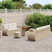 Tuin Sofa Set 10 st 7-Aantal zitplaatsen Beige en Crème