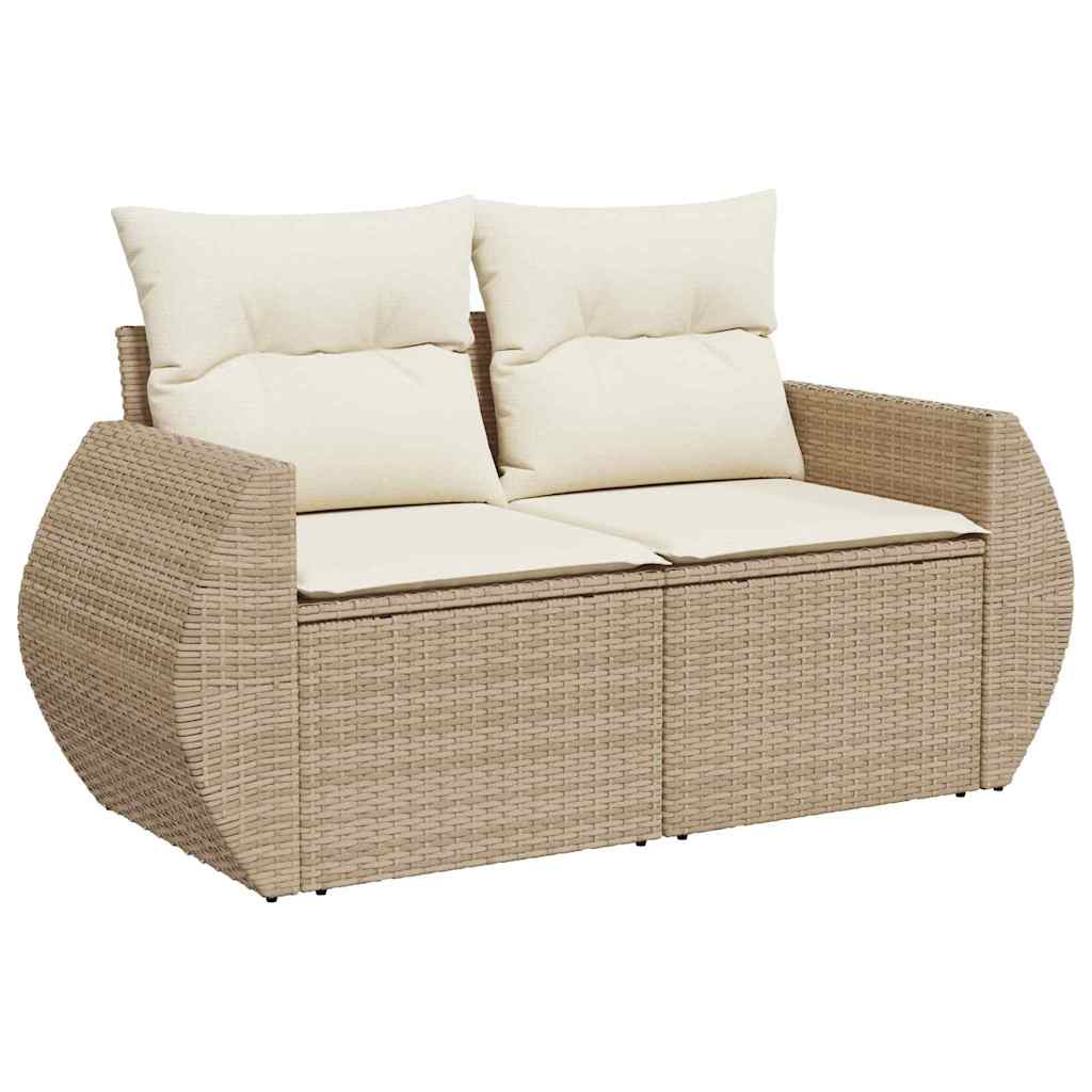 Tuin Sofa Set 8 st 7-Aantal zitplaatsen Beige en Crème