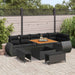 Tuin Sofa Set 9 st 9-Aantal zitplaatsen Zwart Poly Rattan