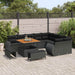 Tuin Sofa Set 12 st 12-Aantal zitplaatsen Zwart Poly Rattan
