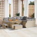 Tuin Sofa Set 12 st 12-Aantal zitplaatsen Beige en Licht Grijs