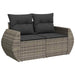 Tuin Sofa Set 12 st 12-Aantal zitplaatsen Grijs Poly Rattan
